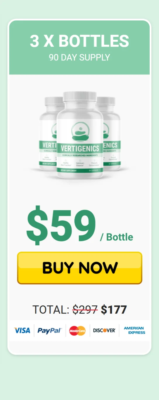 Vertigenics™ 3 bottles pricing